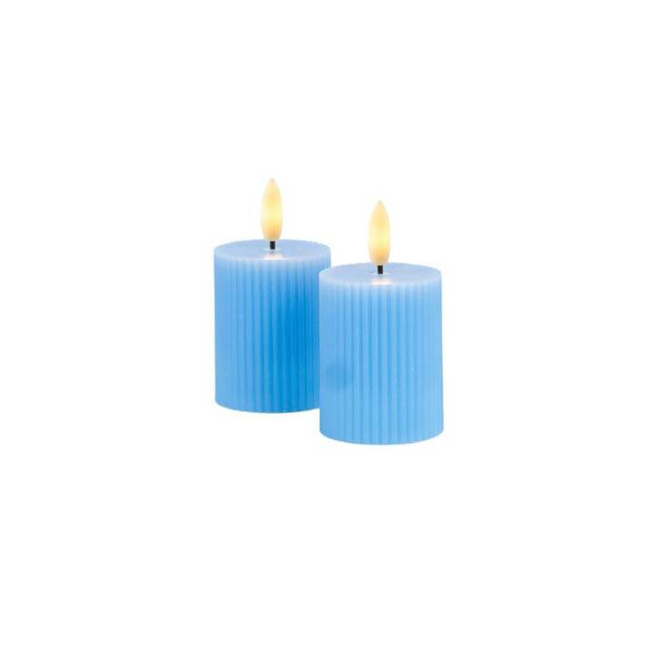 SIRIUS Smilla LED-Kerze (Blau, 2 Stück)