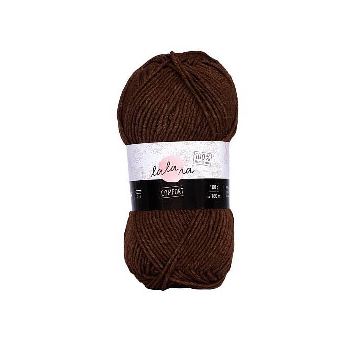 LALANA Wolle (100 g, Braun)