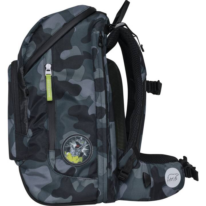 BECKMANN Schulranzen Set Camo Rex (25 l, Camouflage)