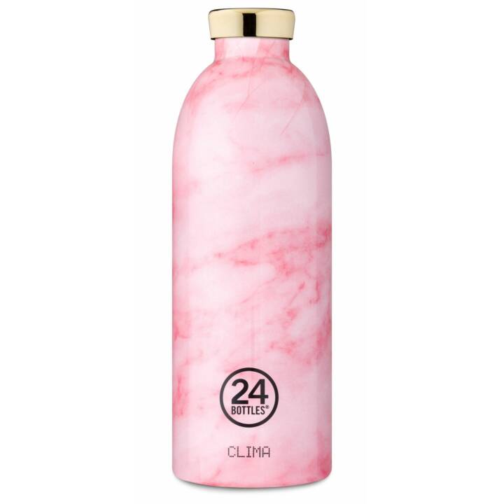 24BOTTLES Gourde isotherme Clima Pink Marble (0.85 l, Pink, Rose)