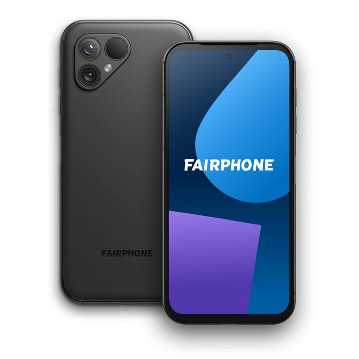 FAIRPHONE Fairphone 5 (256 GB, Mattschwarz, 6.46", 50 MP, 5G)