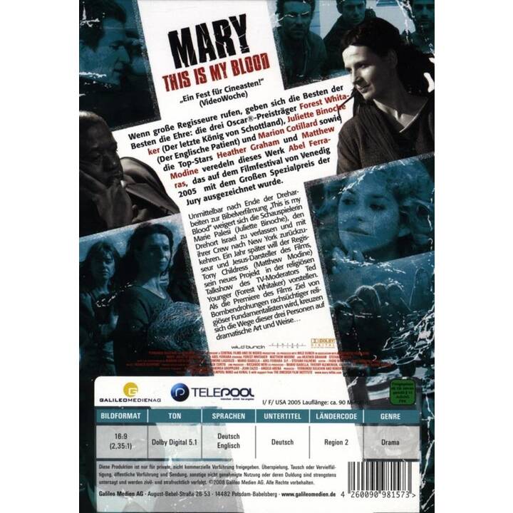 Mary - This is my blood (DE, EN)