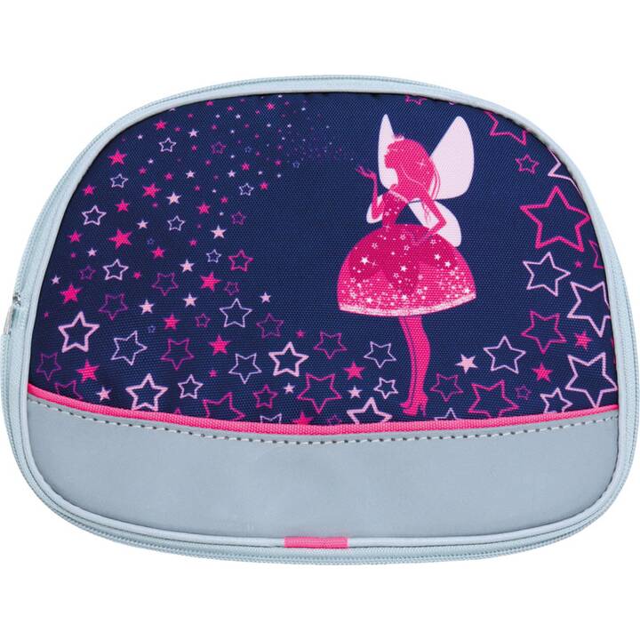 FUNKI Schulranzen Set Flexy-Bag Fairy Neon Edition (28 l, Pink, Silber, Violett)