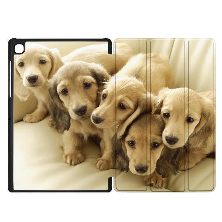 EG coque pour Samsung Galaxy Tab A7 Lite 8.7" (2021) - beige - chiens