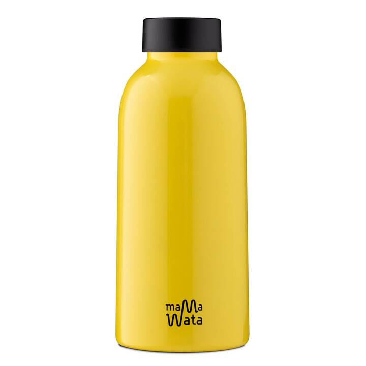 MAMA WATA Thermo Trinkflasche Insulated (0.47 l, Gelb)