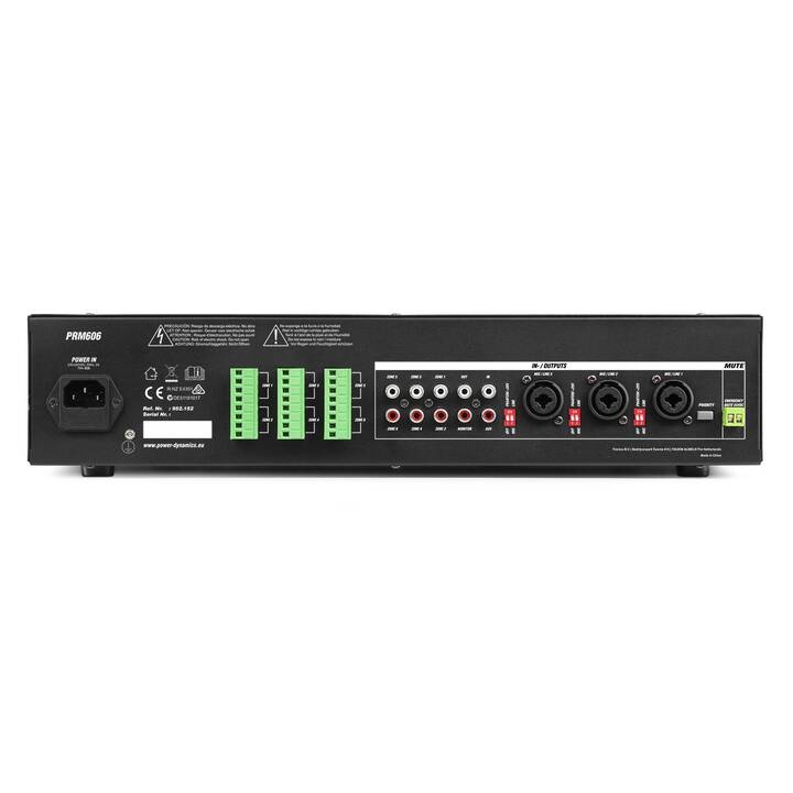 POWER DYNAMICS PRM606 (Stereo-Receiver, Schwarz)