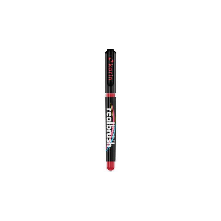 KARIN  Real Brush Pen Pro Pennarello (Rosso, 1 pezzo)