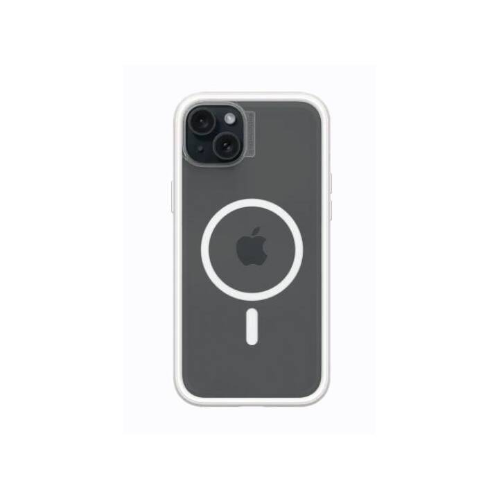 RHINOSHIELD Backcover MagSafe Mod NX (iPhone 15 Plus, Transparente, Bianco)