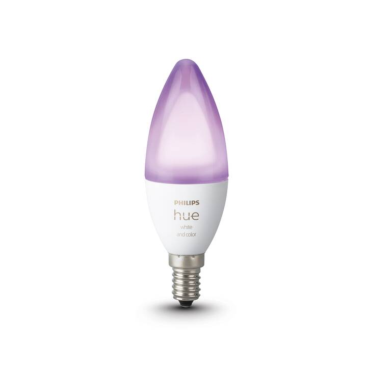 PHILIPS HUE LED Birne White & Color Ambiance (E14, Bluetooth, 5.3 W)