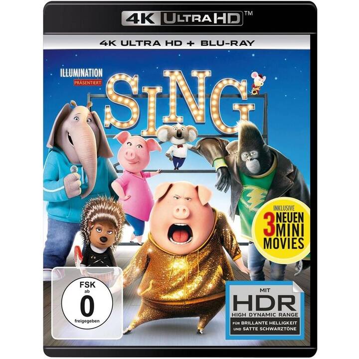 Sing (4K Ultra HD, ZH, ES, DE, GR, EN, TR)