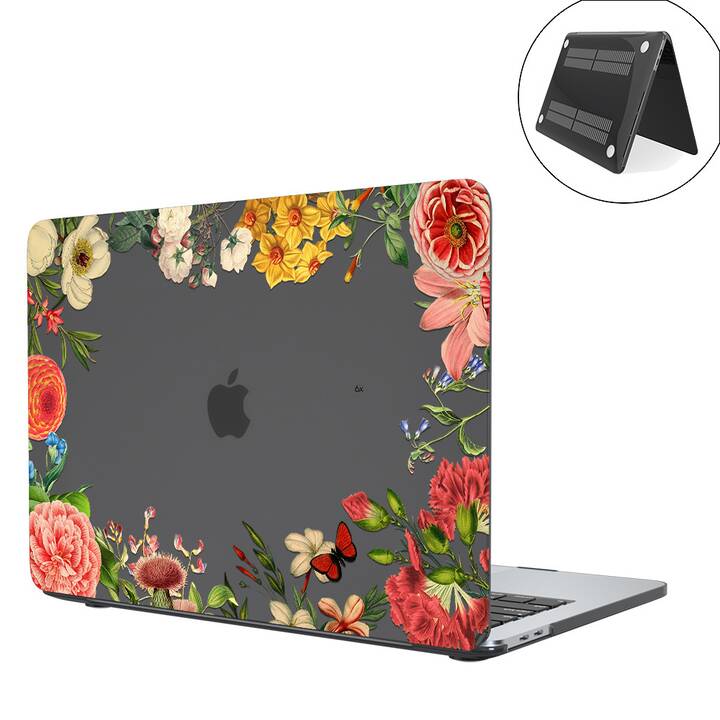 EG coque pour MacBook Air 13" (puce Apple M1) (2020) - multicolore - fleurs