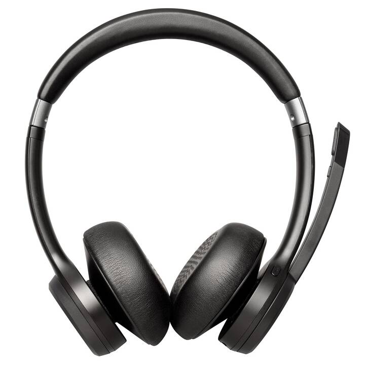 INTERTRONIC Casque micro de bureau (On-Ear, Sans fil, Noir)