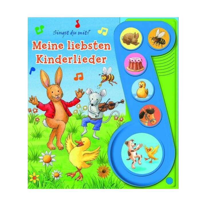 Meine Liebsten Kinderlieder - Liederbuch mit Sound - Pappbilderbuch mit 6 Melodien