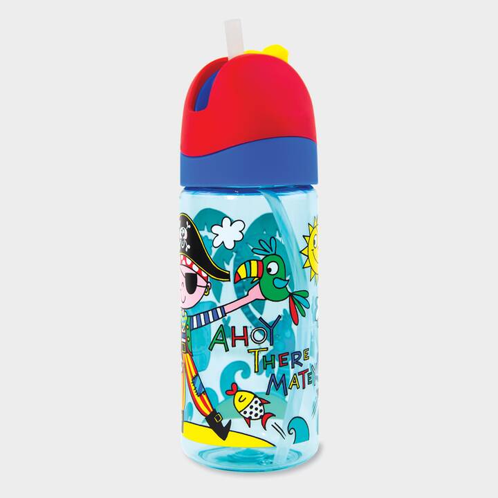 RACHEL ELLEN Bottiglia per bambini Pirat (350 ml, Multicolore)