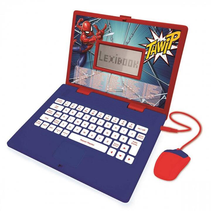 LEXIBOOK Computer portatile per bambini Disney Marvel Spider-Man (EN, FR)