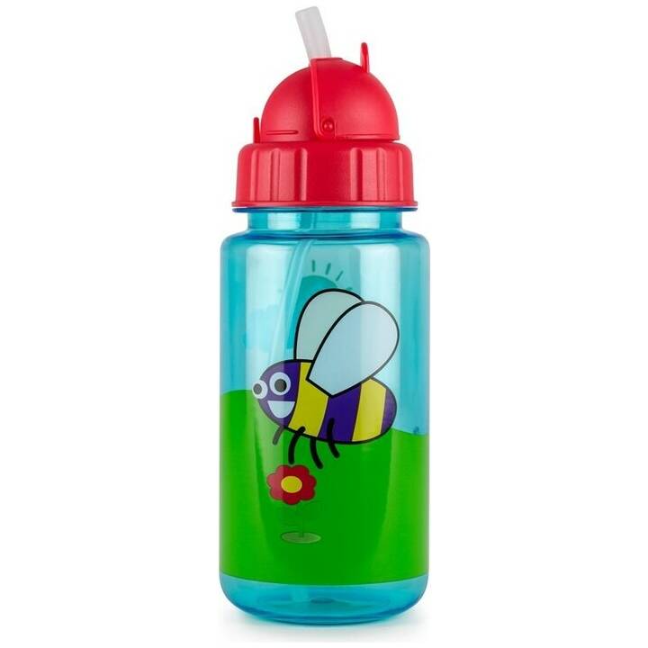 TUM TUM Bottiglia per bambini Bugs (350 ml, Blu, Verde, Rosso)