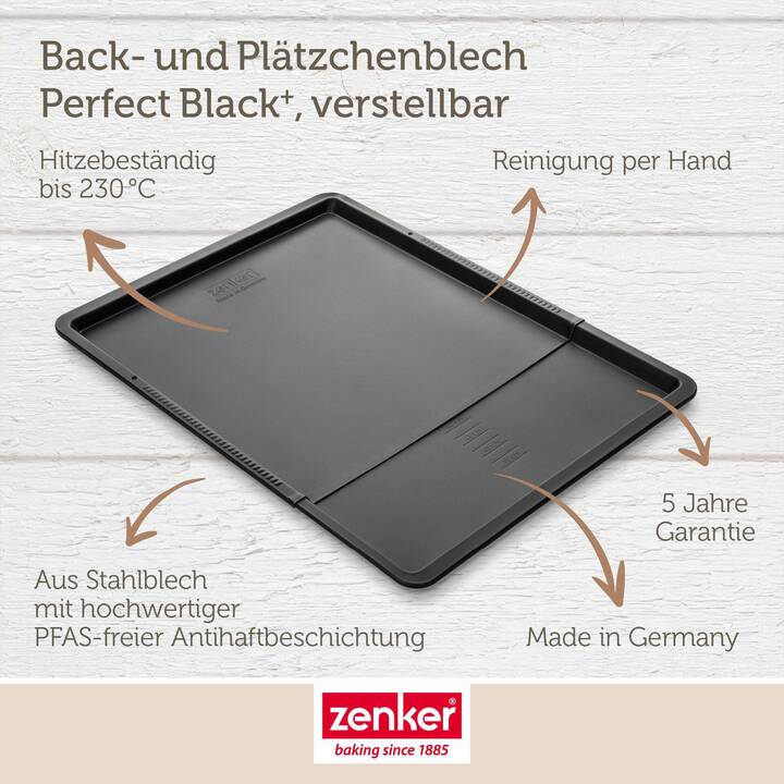 ZENKER Backblech Perfect Black+ (Backofen)