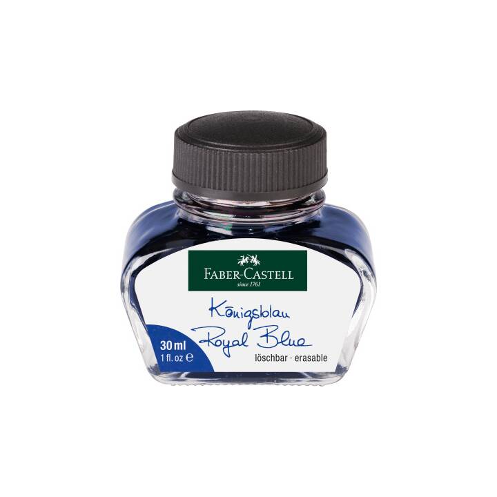 FABER-CASTELL Cartouches d'encre (Bleu, 30 ml)