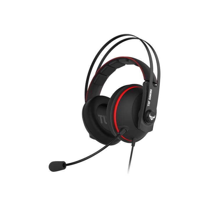 ASUS TUF Gaming H7 (Over-Ear, Rosso, Nero)
