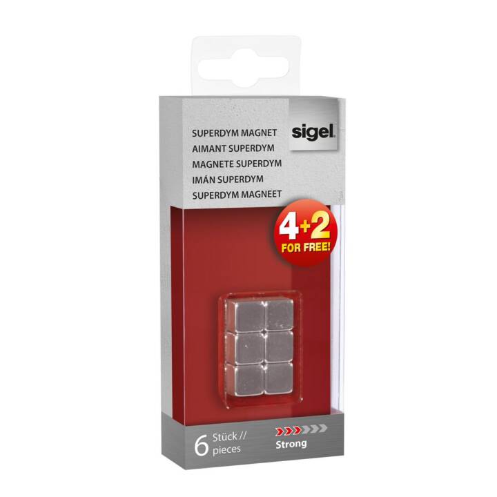 SIGEL Strong Magnet (6 Stück)