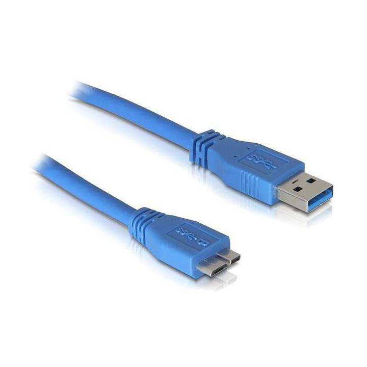 DELOCK Câble USB (USB 2.0 Micro Type-B, USB 2.0 de type A, 1 m)