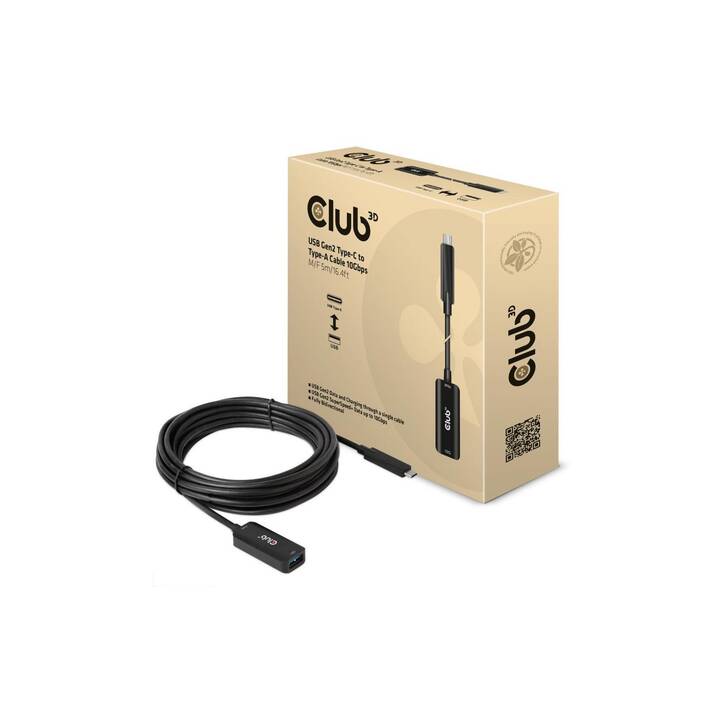 CLUB 3D Cavo (USB C, USB di tipo A, 5 m)