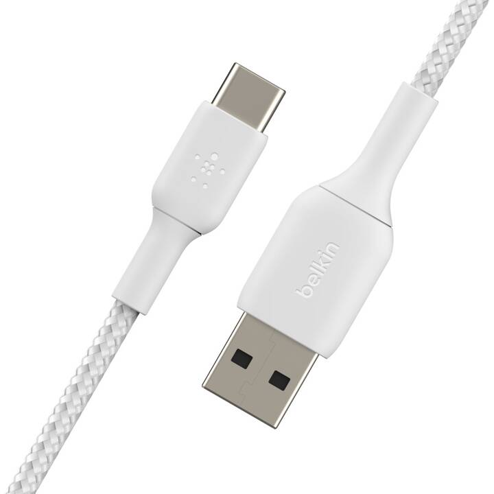 BELKIN CAB002BT2MWH Câble USB (USB de type A, USB-C, 2 m)
