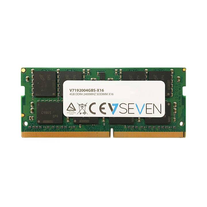 VIDEOSEVEN PC4-19200 V7192004GBS (1 x 4 Go, DDR4-SDRAM 2400 MHz, SO-DIMM 260-Pin)