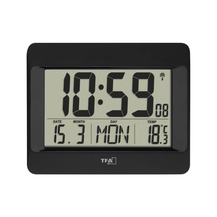 TFA Digital Funk Horloge murale (Numérique, 21.5 cm)