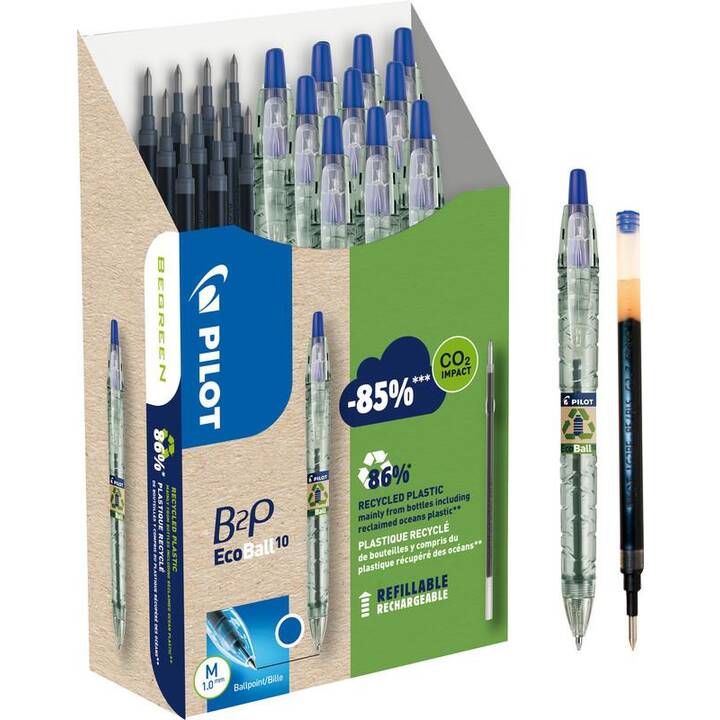 PILOT PEN Kugelschreiber Begreen B2P Ecoball (Blau)