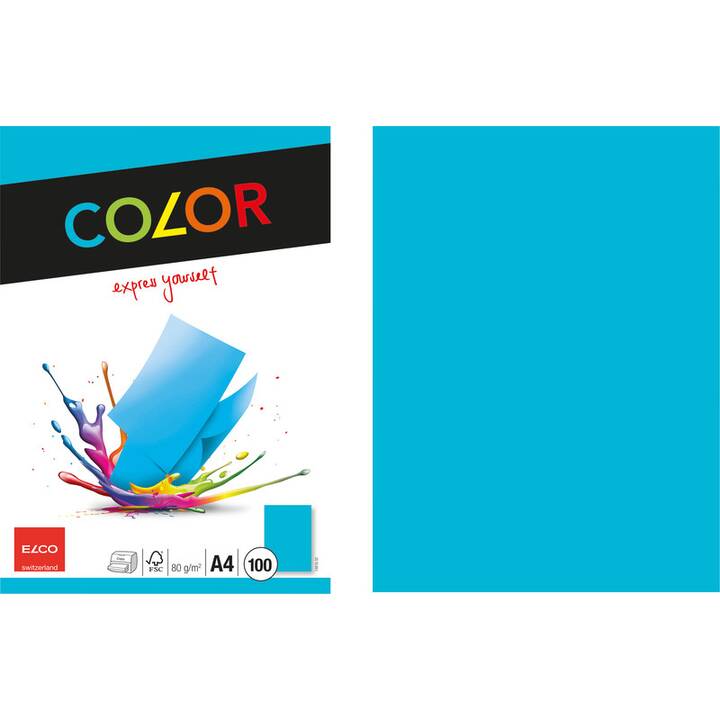 ELCO Papier couleur (100 feuille, A4, 80 g/m2)