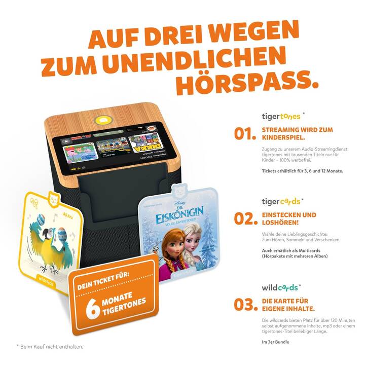 TIGERMEDIA Lecteur audio pour enfants Tigerbox Touch Plus Swiss Edition (DE, Suisse allemand)