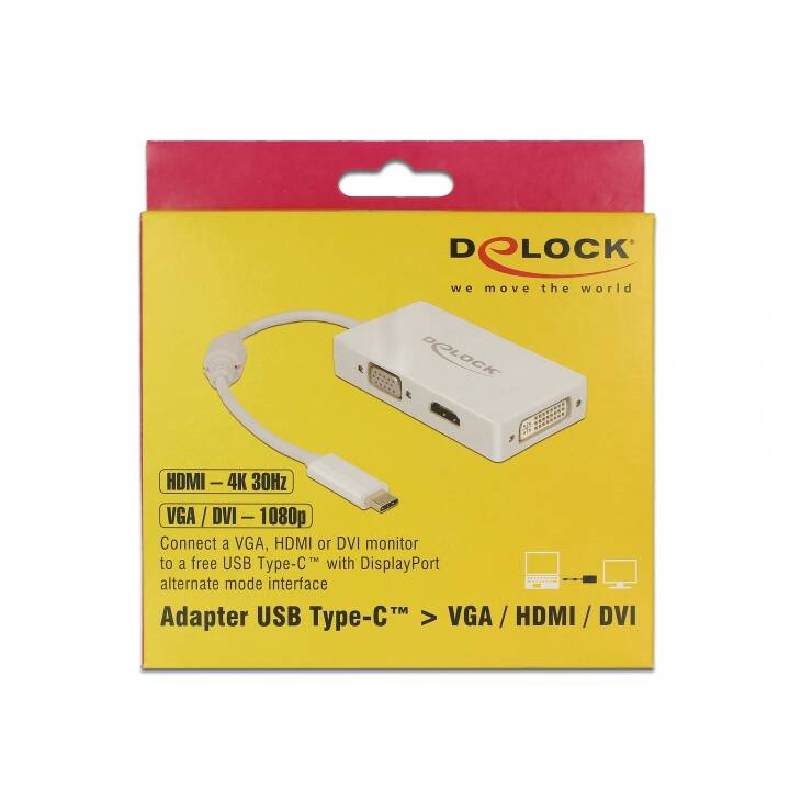 DELOCK Adattatore video (USB Tipo-C)