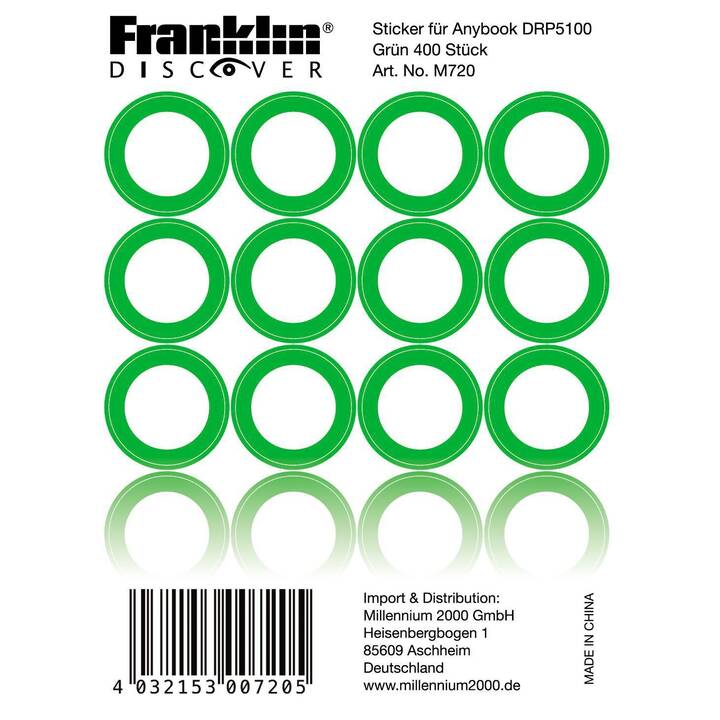 FRANKLIN Sticker AnyBook M720 (DE, Anybook)
