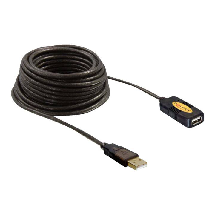 DELOCK USB-Kabel (USB 2.0 Typ-A, USB 2.0 Typ-A, 10 m)