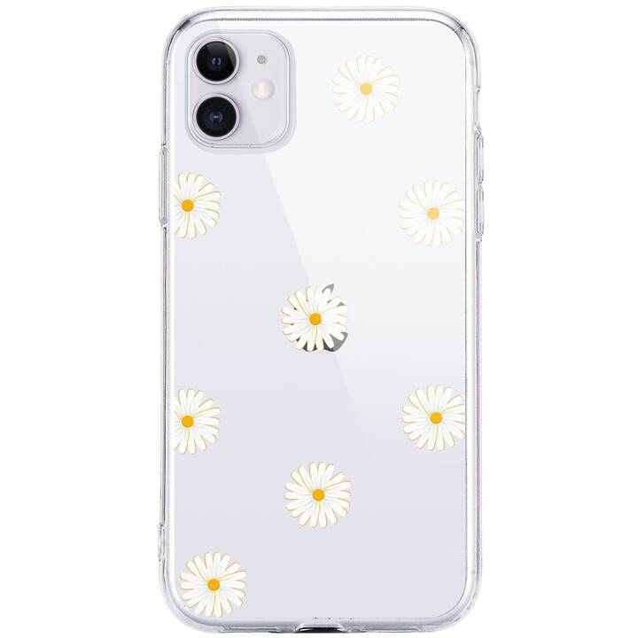 EG Hülle für iPhone 11 6.1" (2019) - weiß - Blumen