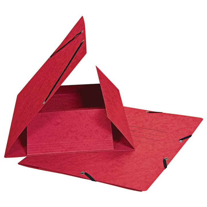 BIELLA Cartellina con elastico (Rosso, A4, 1 pezzo)
