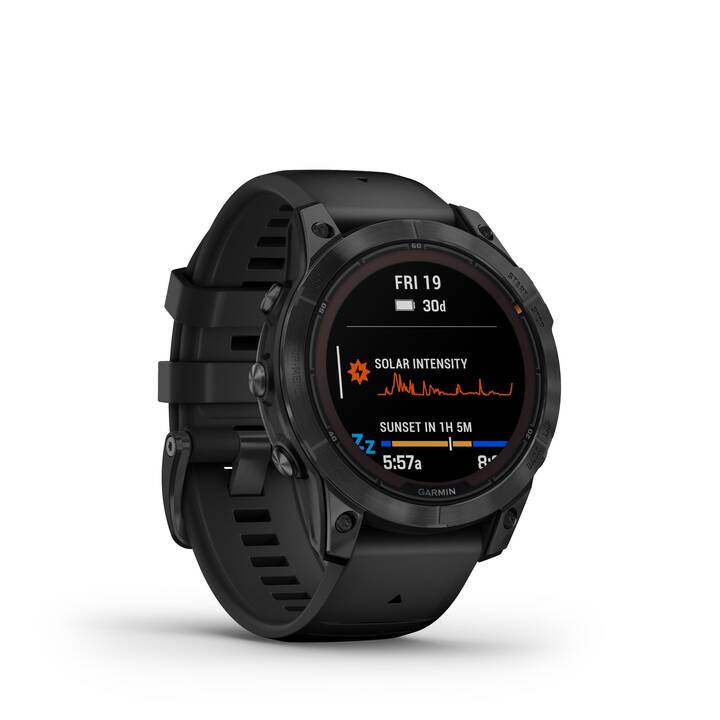 GARMIN Fenix 7 Pro Solar (M, Acier inox)