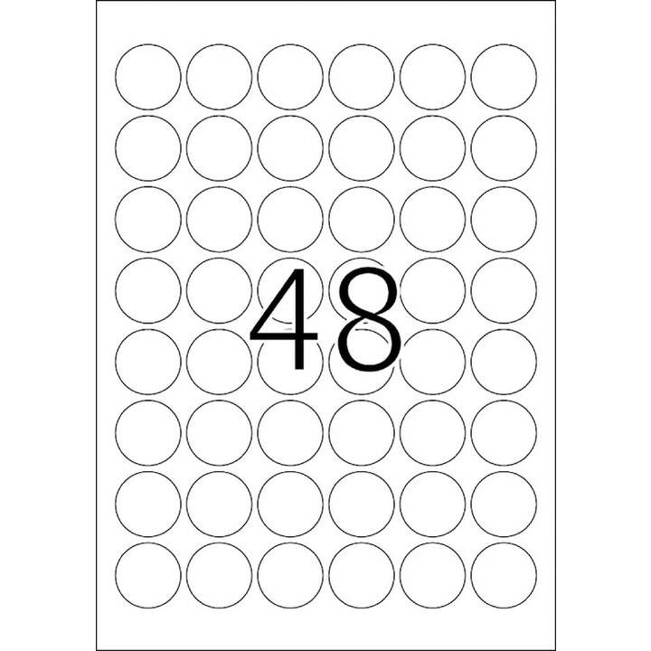 HERMA Foglie etichette per stampante (30 x 30 mm)