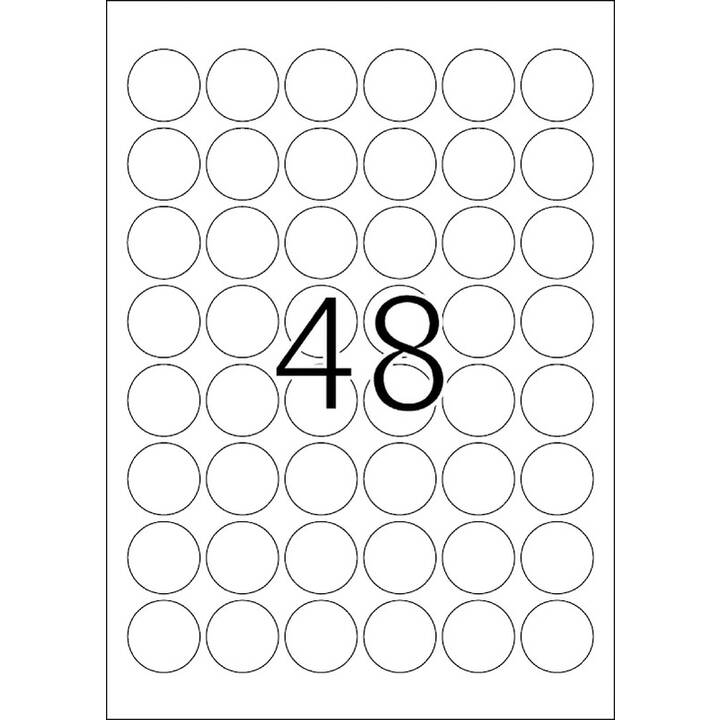 HERMA Druckeretikettenbogen (30 x 30 mm)