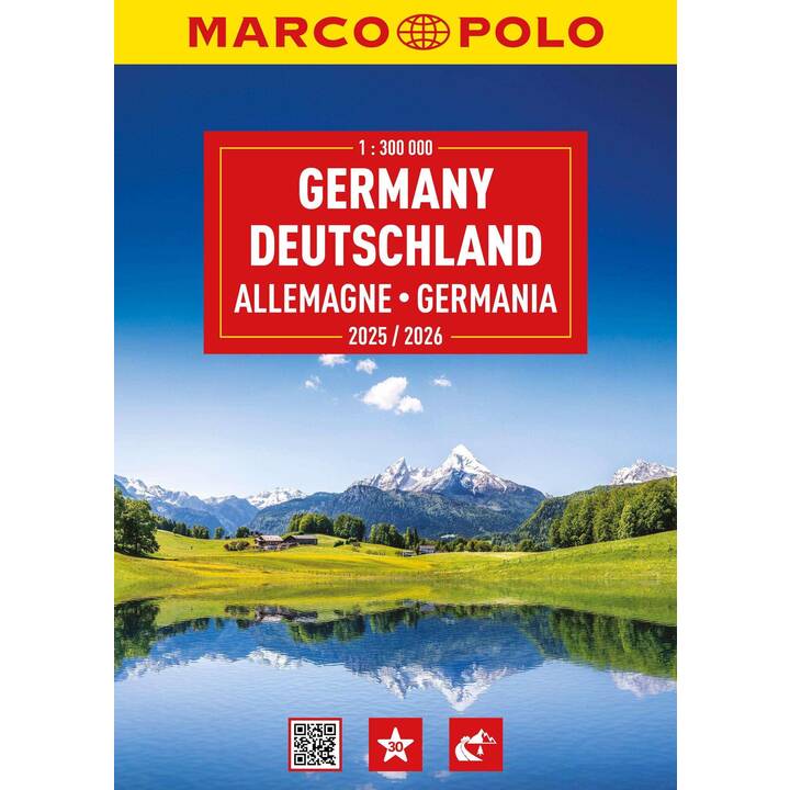 MARCO POLO Reiseatlas 2025/2026 Deutschland 1:300.000