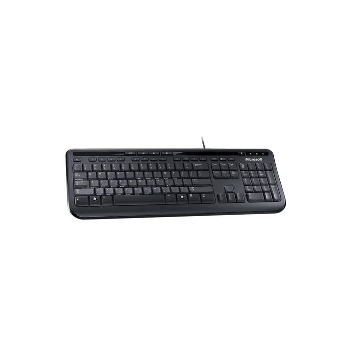 MICROSOFT Wired Keyboard 600 (USB, Suisse, Câble)