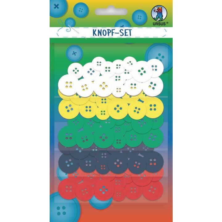 URSUS Mélange de boutons (Multicolore, 80 pièce)