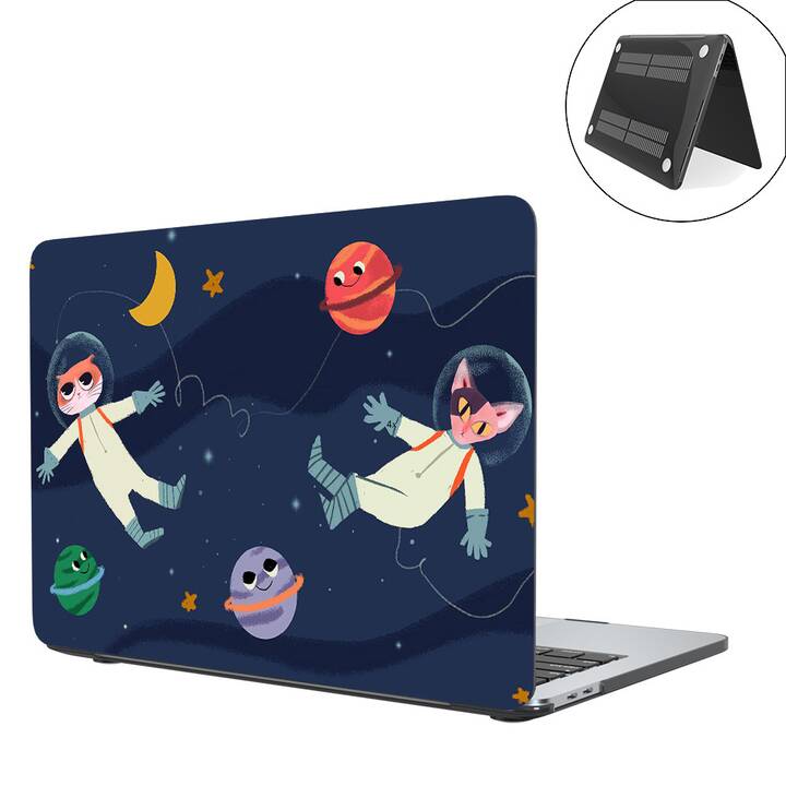 EG coque pour Macbook Pro 15" Touch Bar (2016 - 2018) - bleu - univers