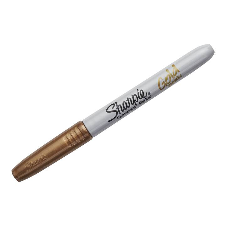 SHARPIE Permanent Marker Fine Metallic (Gold, 1 Stück)