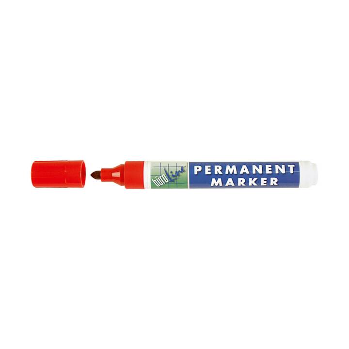 BÜROLINE Permanent Marker (Rot, 1 Stück)