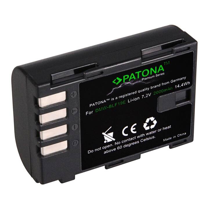 PATONA Panasonic Kamera-Akku (Lithium-Ionen, 2000 mAh)