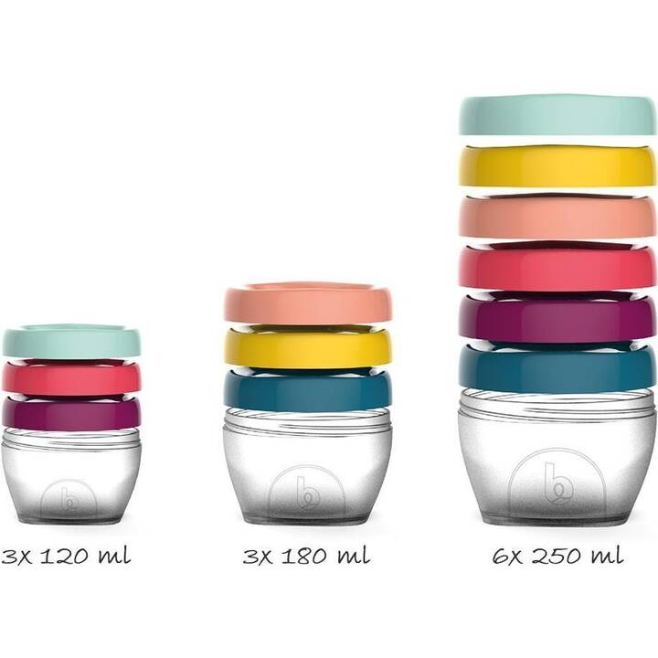 BABYMOOV Breibehälter Babybols Multi Set Kit XXL (180 ml, 250 ml, 120 ml, Kunststoff, Polypropylen)