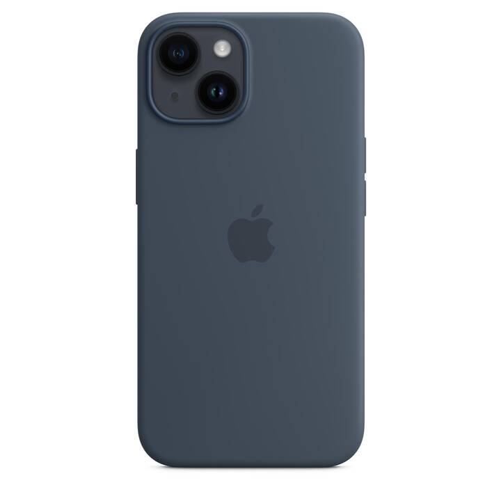 APPLE Backcover MagSafe (iPhone 14, Blu tempesta)