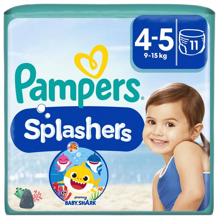 PAMPERS Splashers 4 (Pacco transportabile, 11 pezzo)
